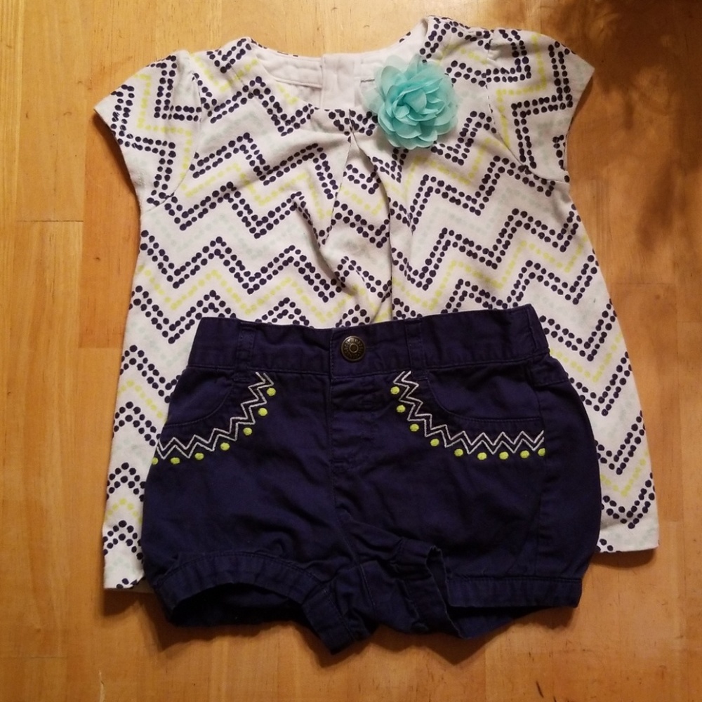 Matching shirt and shorts